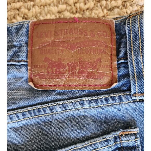 Levis Jeans Men's 34x30 Blue Denim 527 Low Boot Cut - Picture 3 of 10